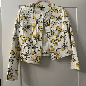 White House black market lemon jacket
